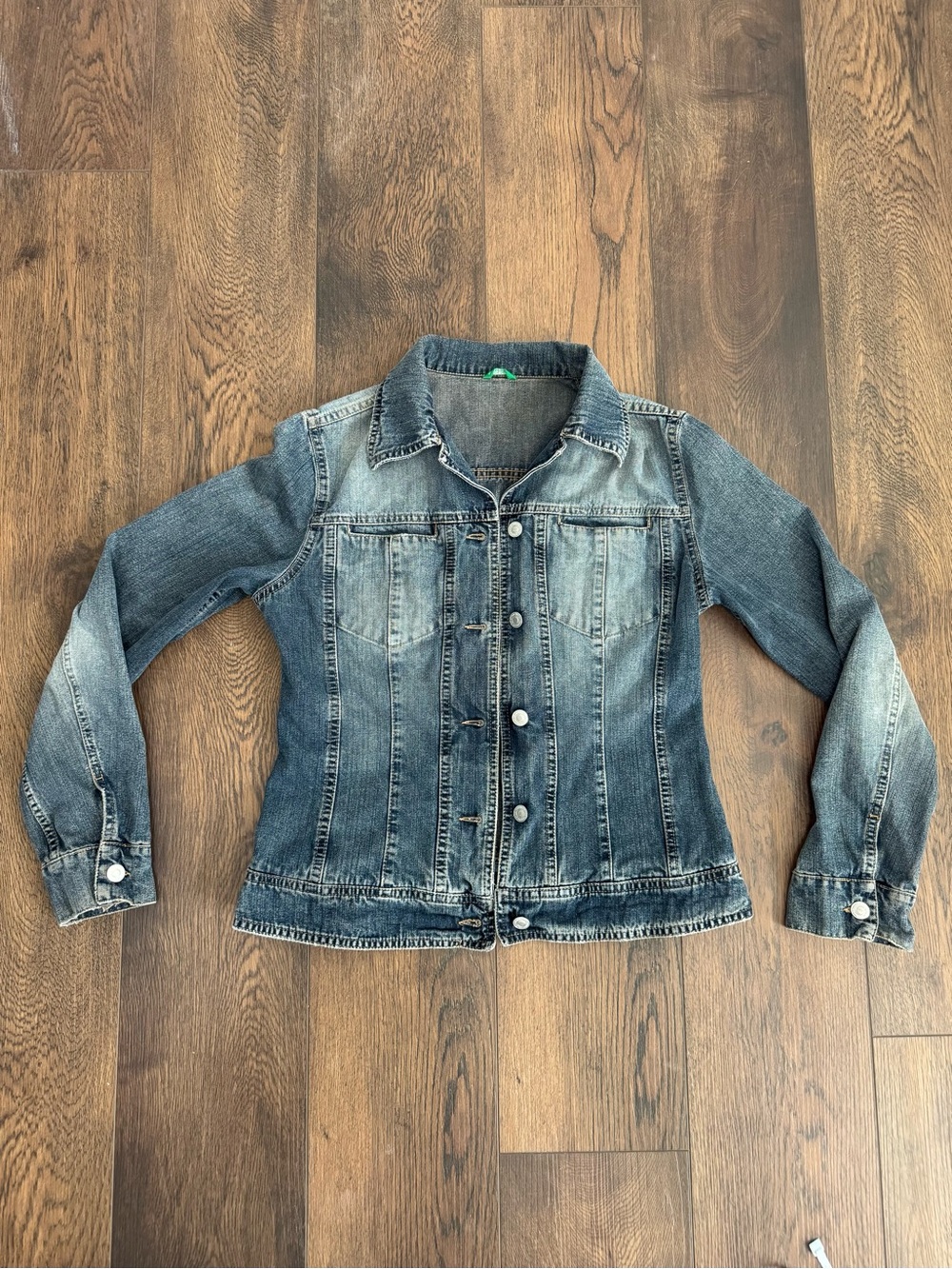 United Colors Of Benetton Faded Blue Denim Jacket